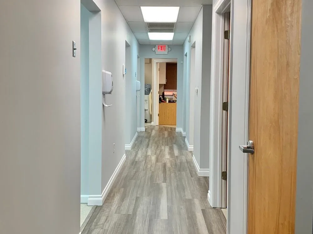Hallway inside Morganville Dental Associates