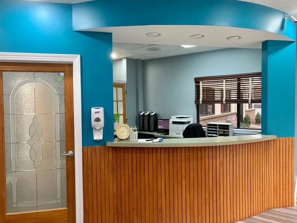 Reception area